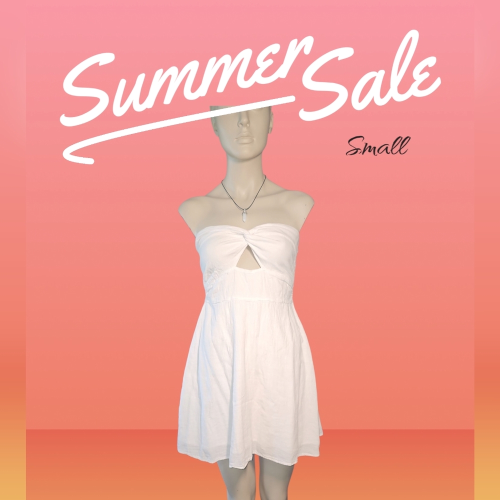 White Strapless Dress